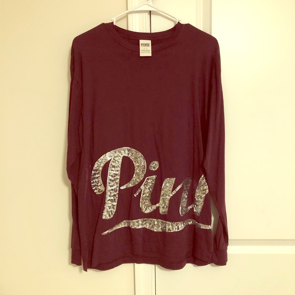 PINK Maroon long sleeve